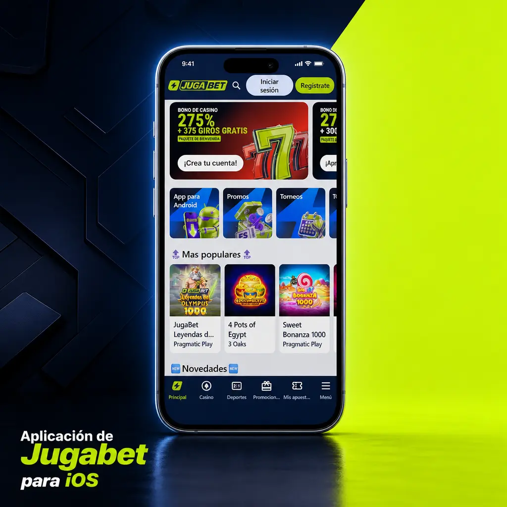 Instalación de la app de Jugabet para iOS como aplicación web progresiva desde Safari, sin usar la App Store.