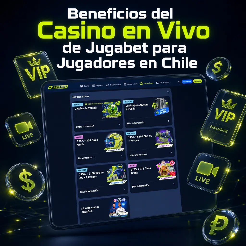 Casino en vivo de Jugabet con pagos en CLP, métodos locales y soporte en español para jugadores en Chile