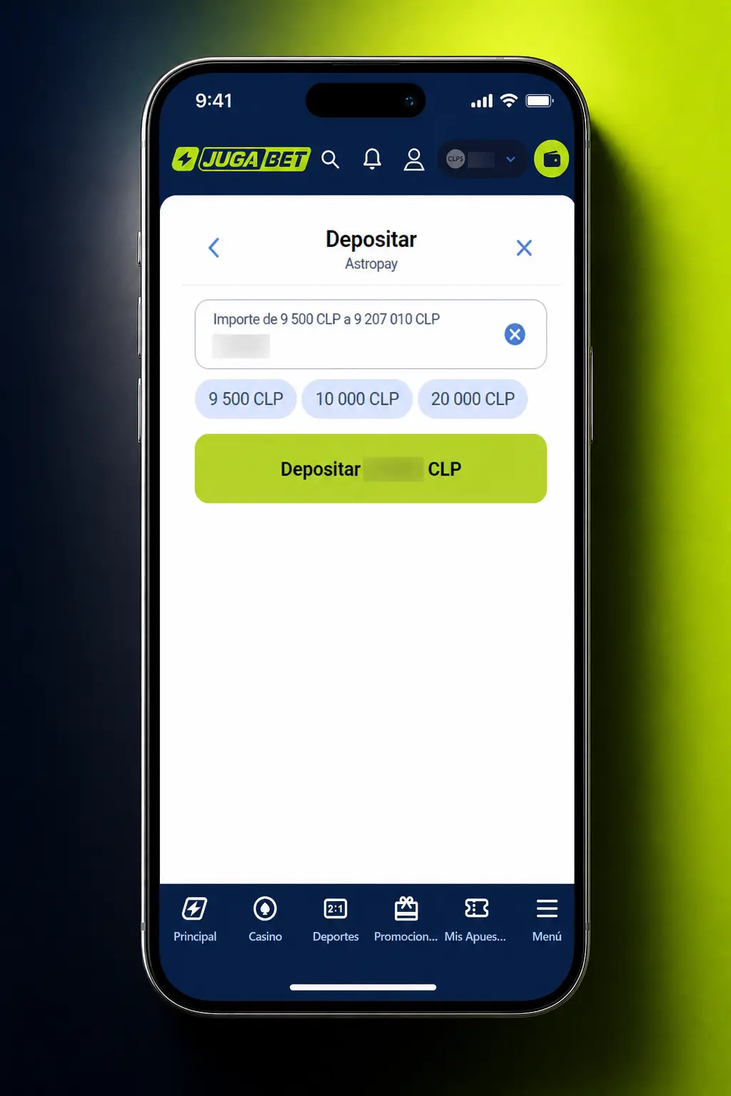 Guía paso a paso para depositar dinero en Jugabet usando Webpay, Khipu, transferencia u otros métodos en Chile.