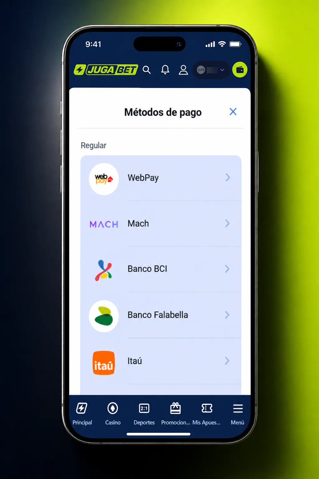 Guía paso a paso para depositar dinero en Jugabet Chile usando Webpay, Khipu o transferencia bancaria
