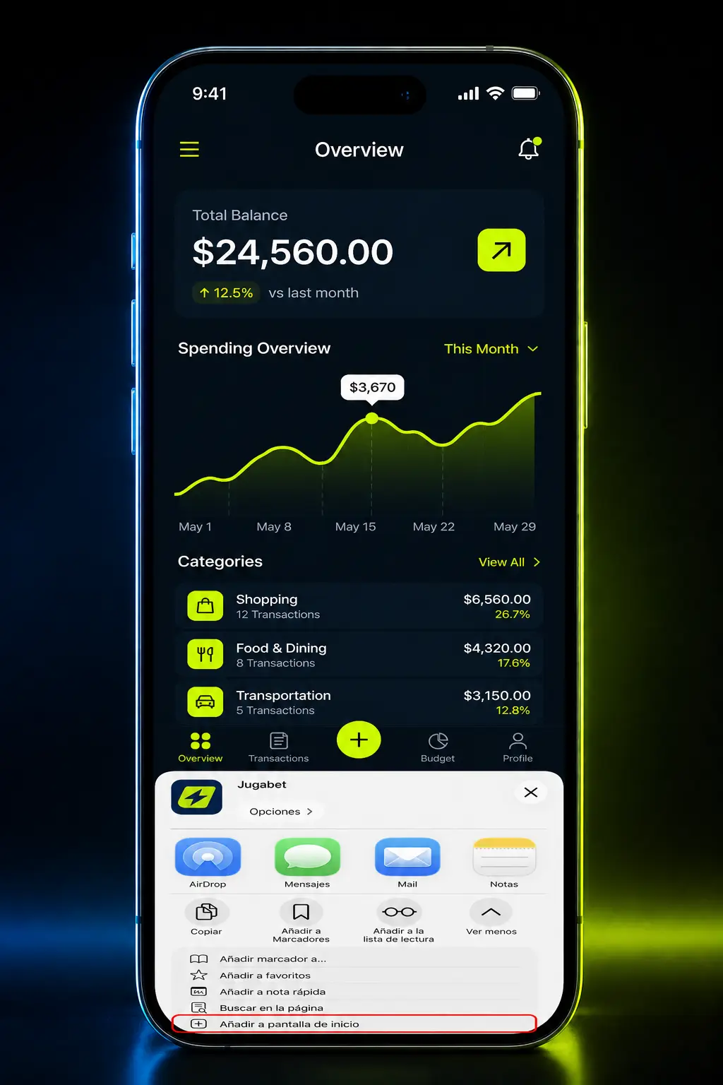 Pasos para descargar e instalar la app de Jugabet en iOS usando Safari desde un iPhone o iPad.