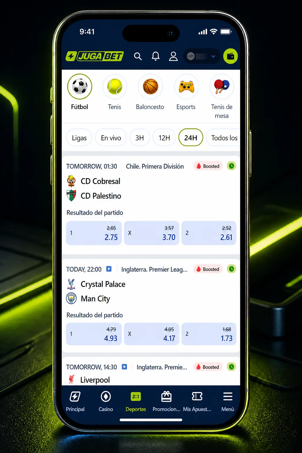 Guía paso a paso para registrarse y apostar en fútbol en Jugabet desde un celular, mostrando el proceso en pantalla.