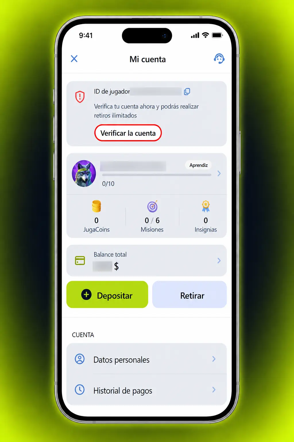 Pasos para verificar tu cuenta en Jugabet: sube documento de identidad, comprobante de domicilio y método de pago.