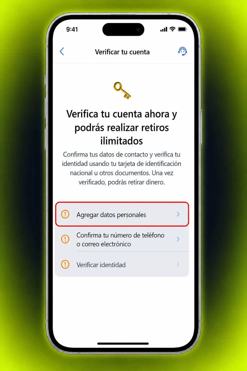 Pasos para verificar tu cuenta en Jugabet: sube documento de identidad, comprobante de domicilio y método de depósito.