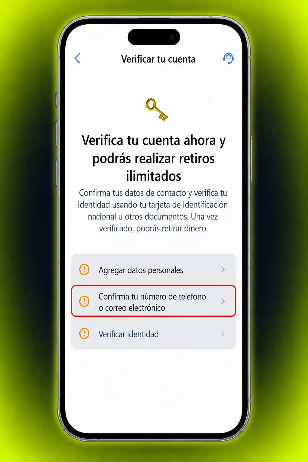 Pasos para verificar tu cuenta en Jugabet: sube documento de identidad, comprobante de domicilio y método de pago.