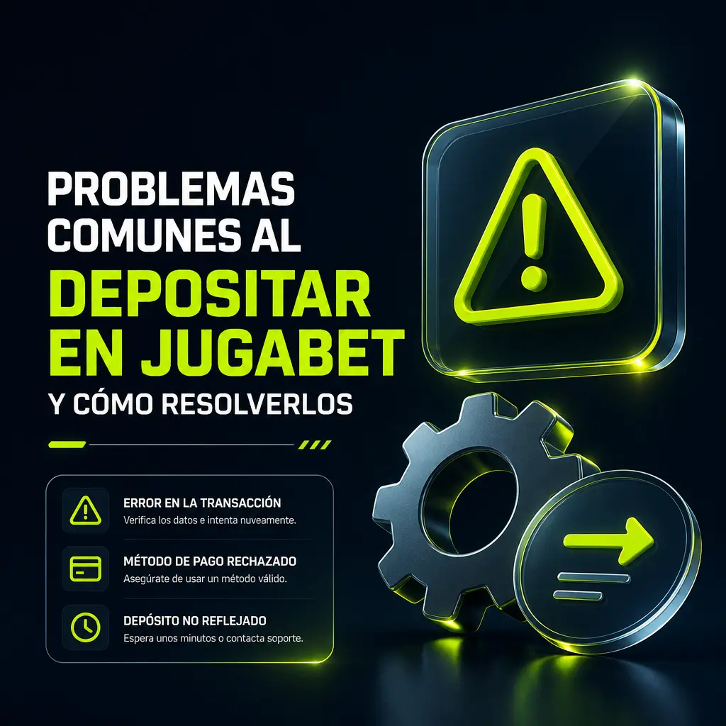 Solución a problemas de depósito en Jugabet: saldo no acreditado, monto mínimo, datos bancarios y verificación de identidad.