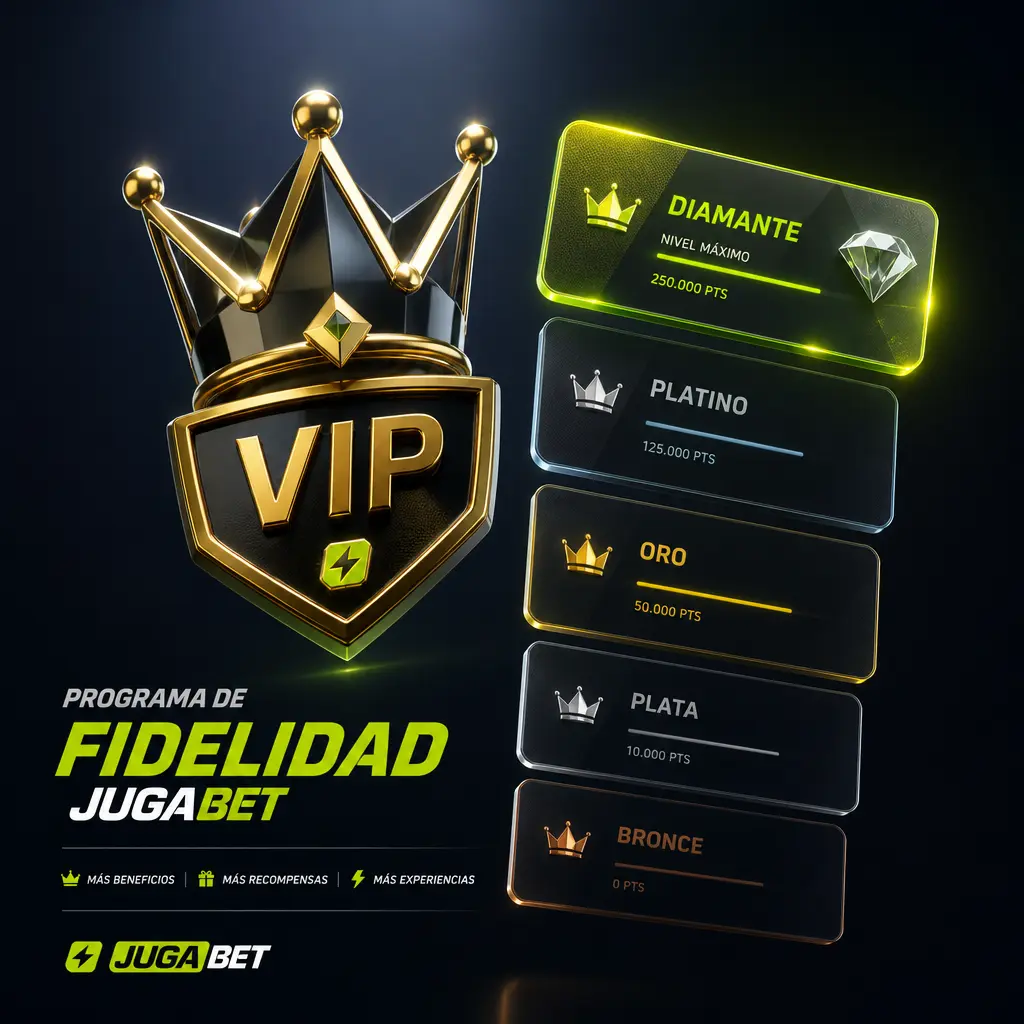Programa de Fidelidad Jugabet: 5 niveles con cashback semanal, retiros rápidos y beneficios VIP para apuestas en casino y deportes.